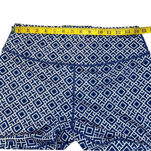 J. McLaughlin Libby Legging Blue and White Diamond print size Large - Picture 9 of 12